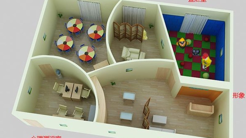 中小学咨询室平面布局(图1) 中小学咨询室平面布局